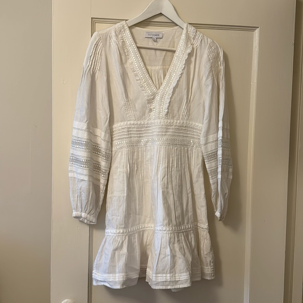 Intermix White Mini Dress